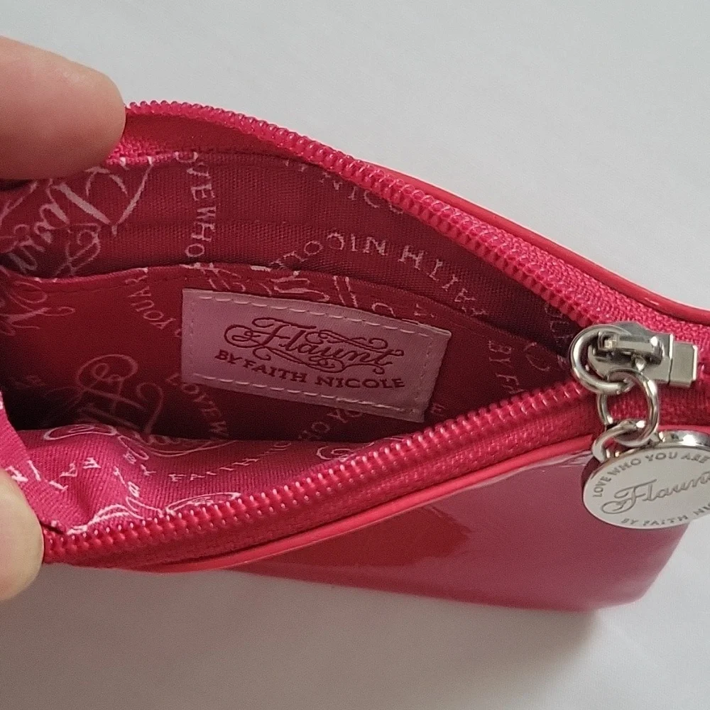 Pink Key & Card Holder